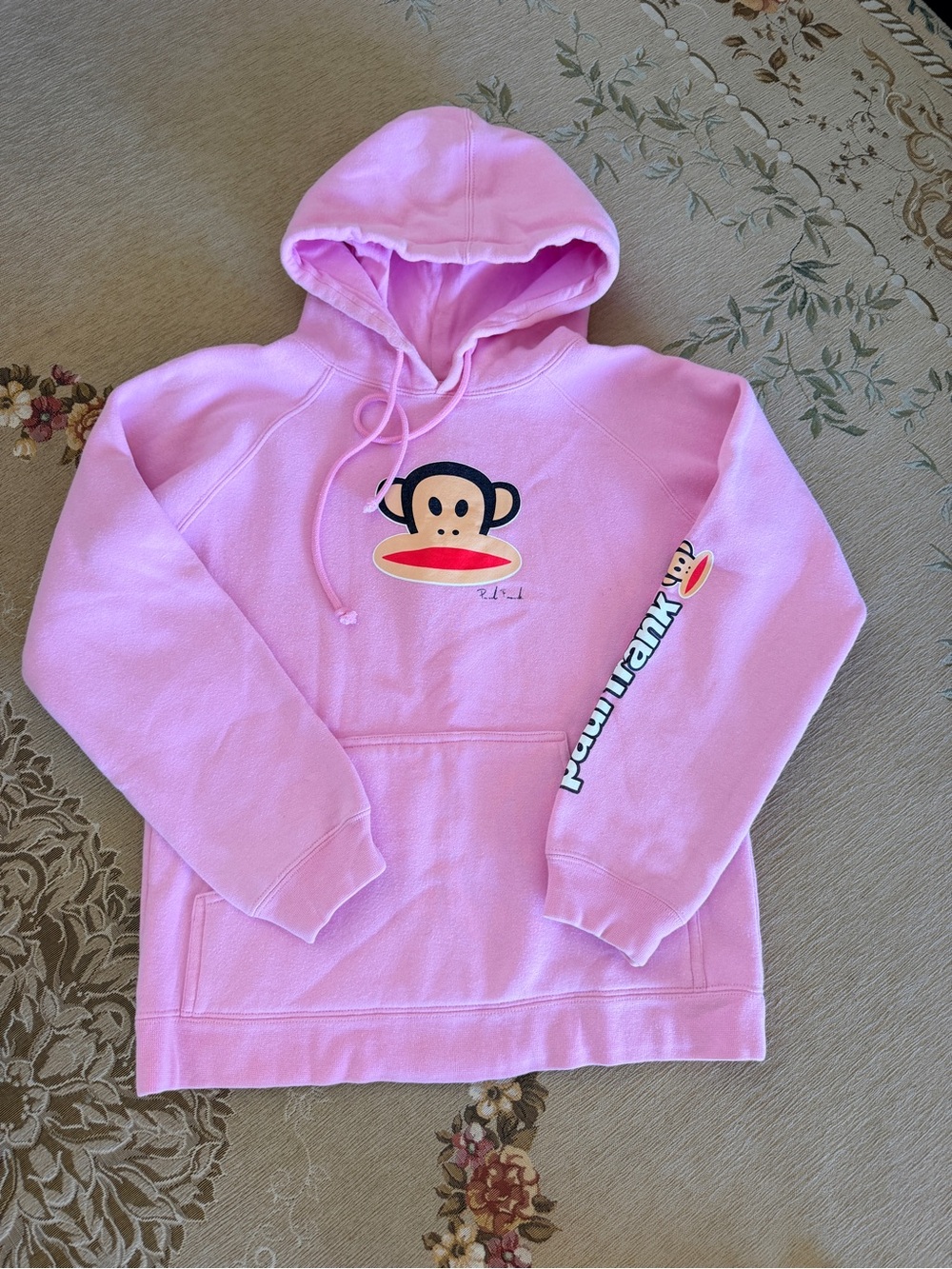 Y2K Paul Frank Pink Teen Hoodie sz Xs/Sm